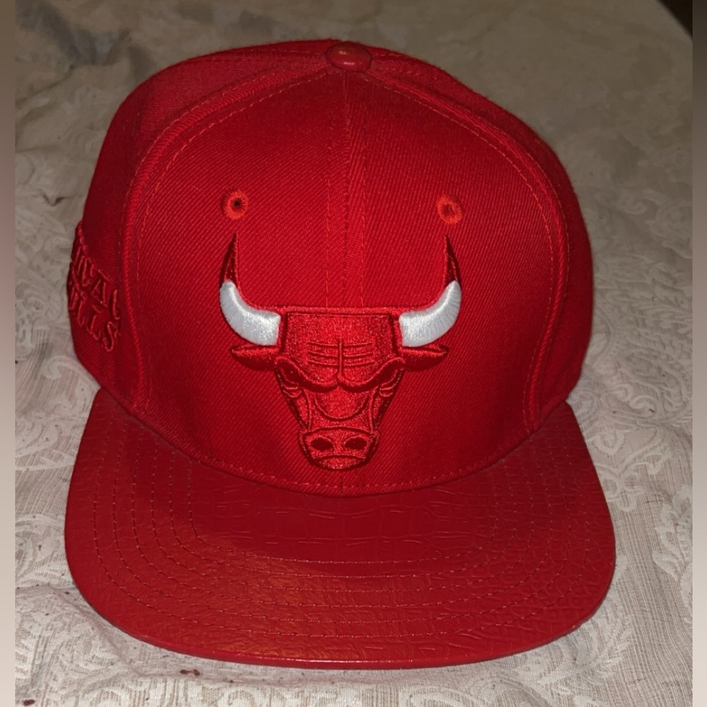 Red Chicago bulls adjustable/ strap back.